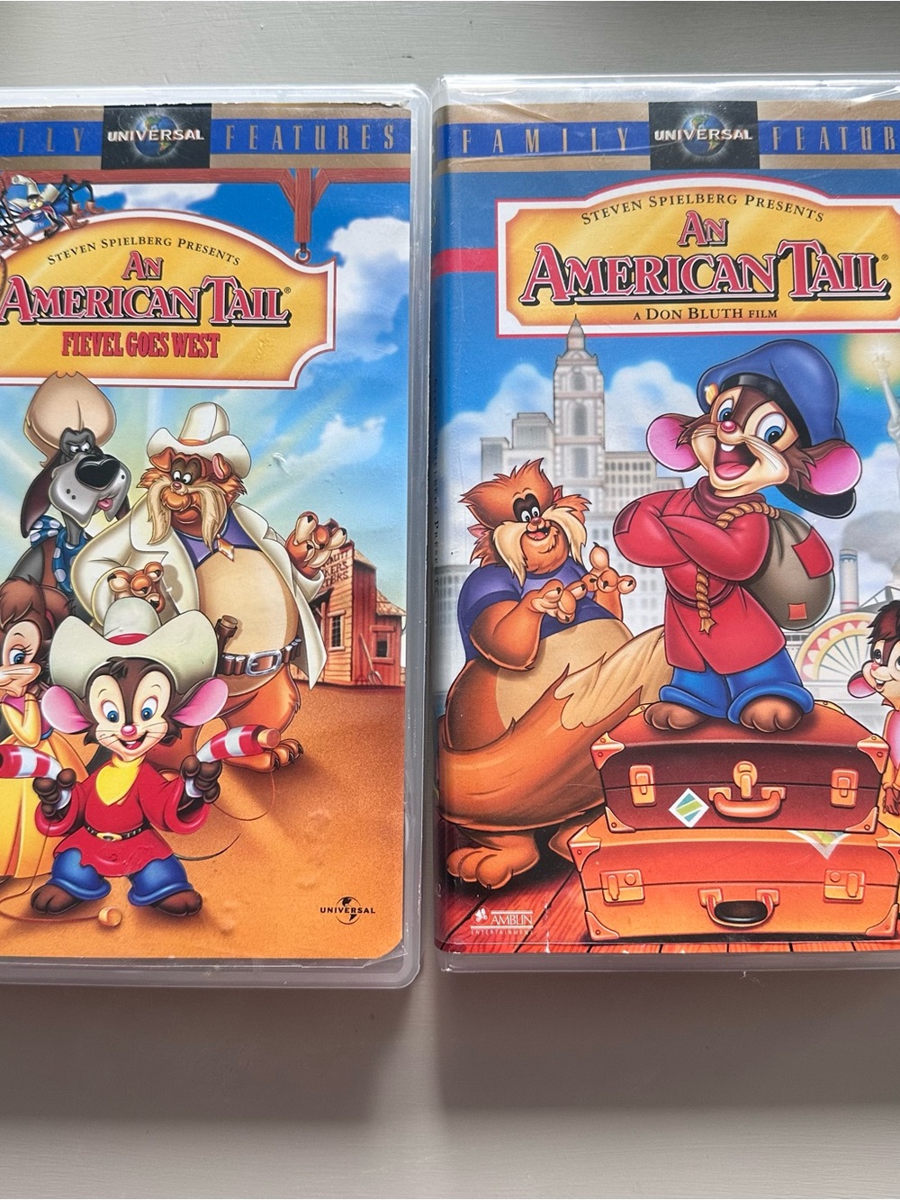 Universal An American Tail VHS Set of 2